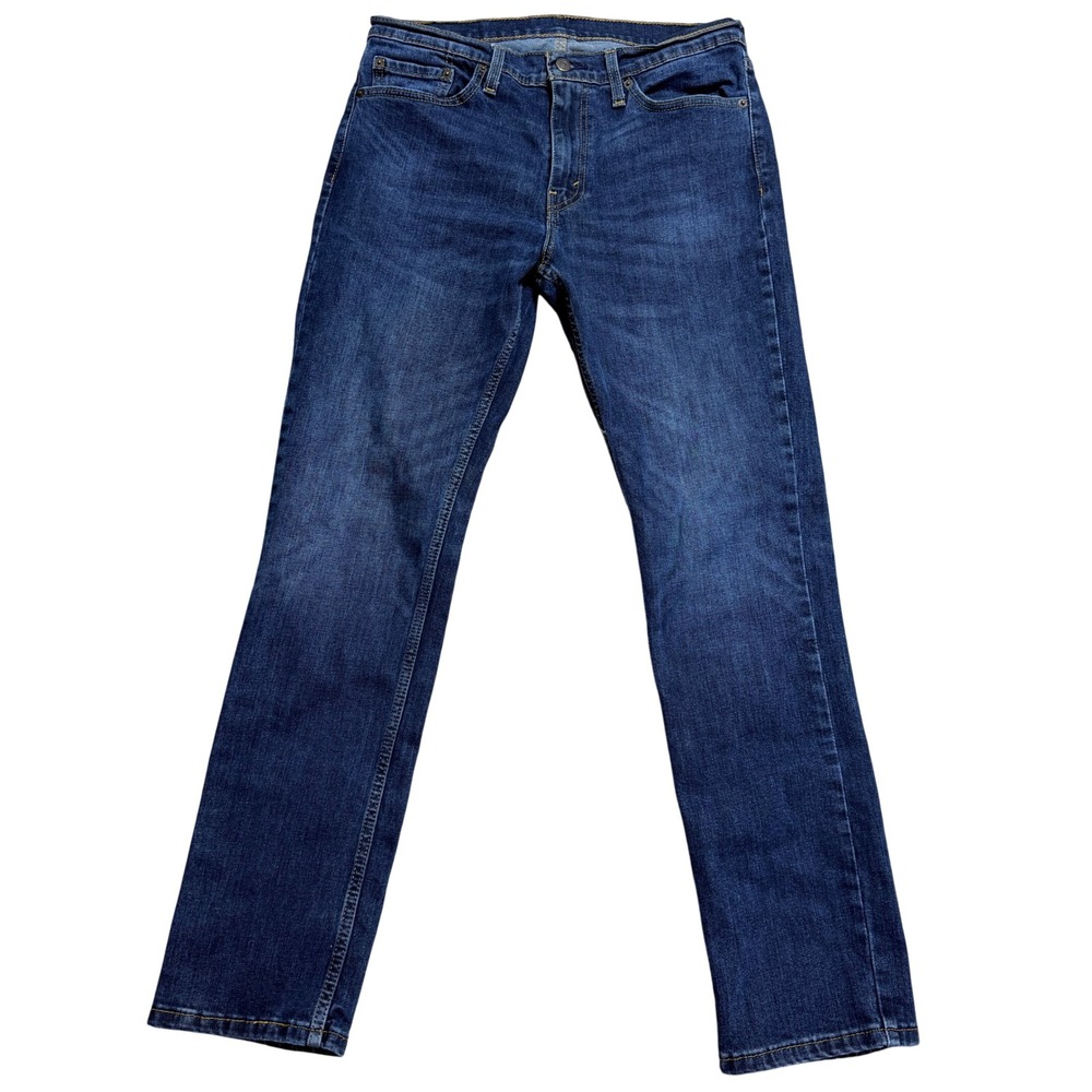 Levi's 511 33x31 Slim Fit Jeans Mens Blue Dark Wash Denim Red Tab Everyday Wear